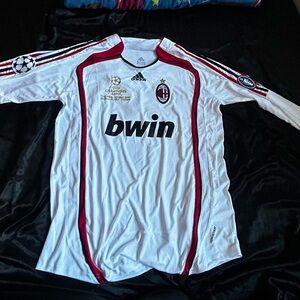 AC Milan White and Red Soccer Jersey